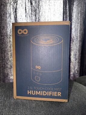 Everlasting Comfort 2.5L Touch Cool Mist Humidifier - Blue & Tan Packaging